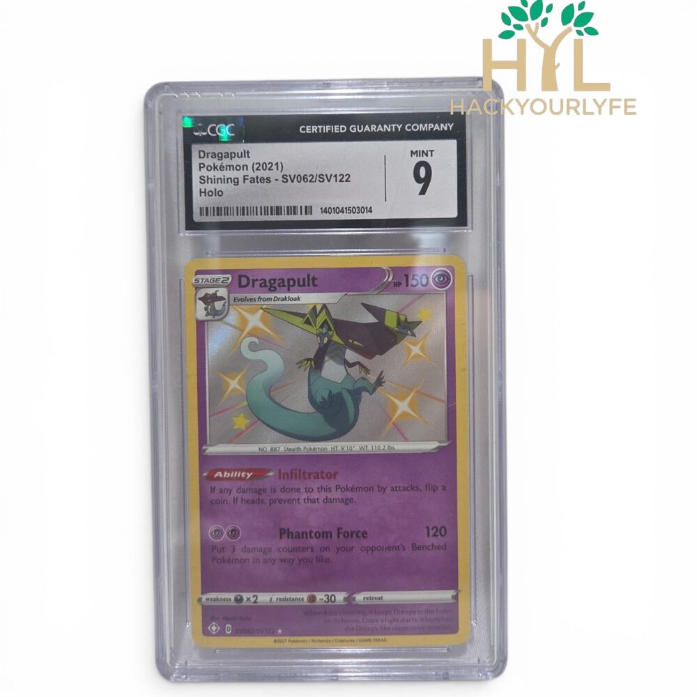 Pokemon TCG Shining Fates Dragapult Baby Shiny Holo SV062 CGC 9 New
